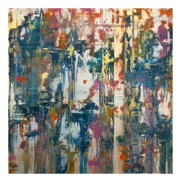 Bruce Murphy Tracing Thoughts Multi Colored Abstract Painting