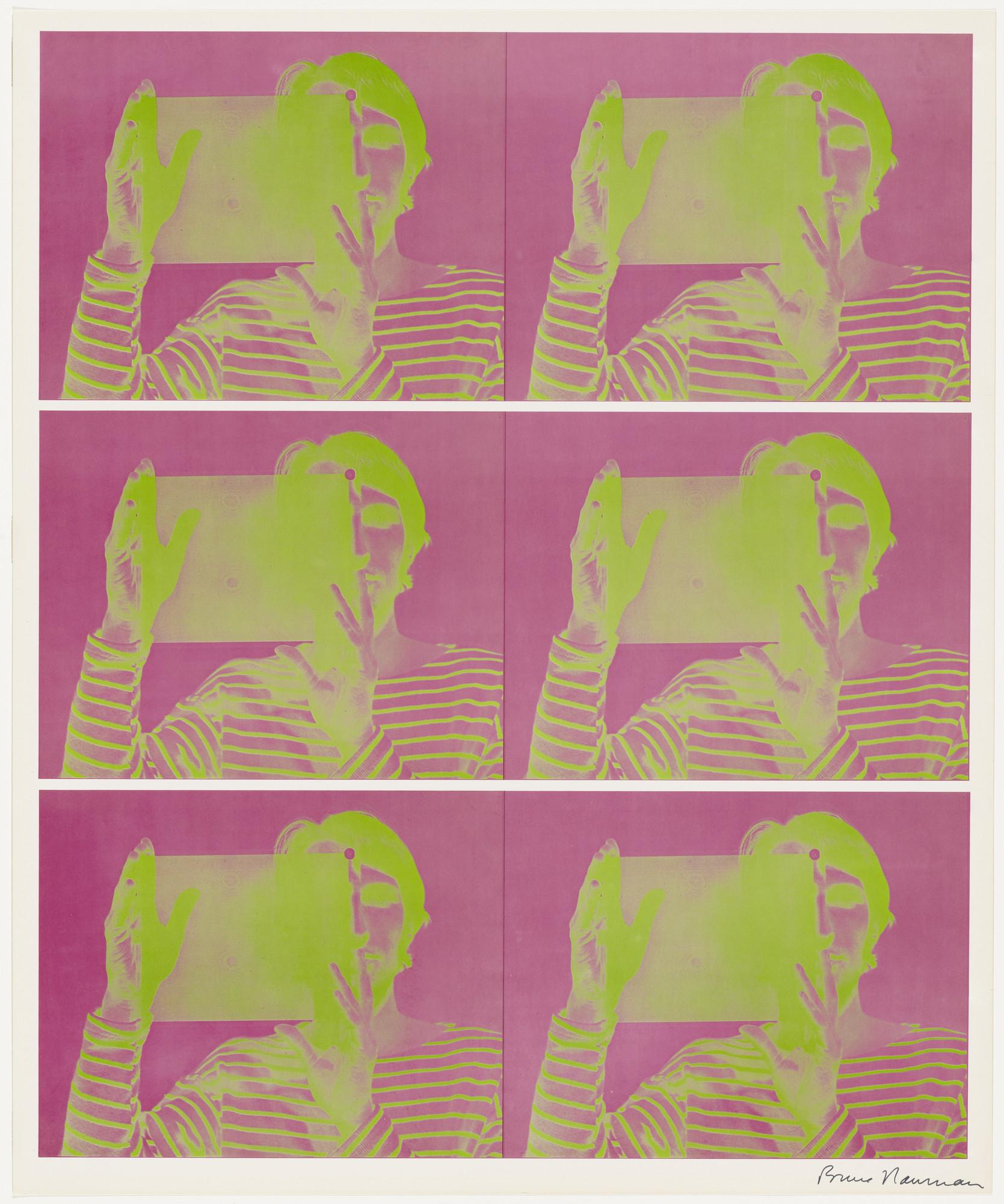  Sequence, 1969, Litografia, Leo Castelli gallery, Body Art - Print by Bruce Nauman