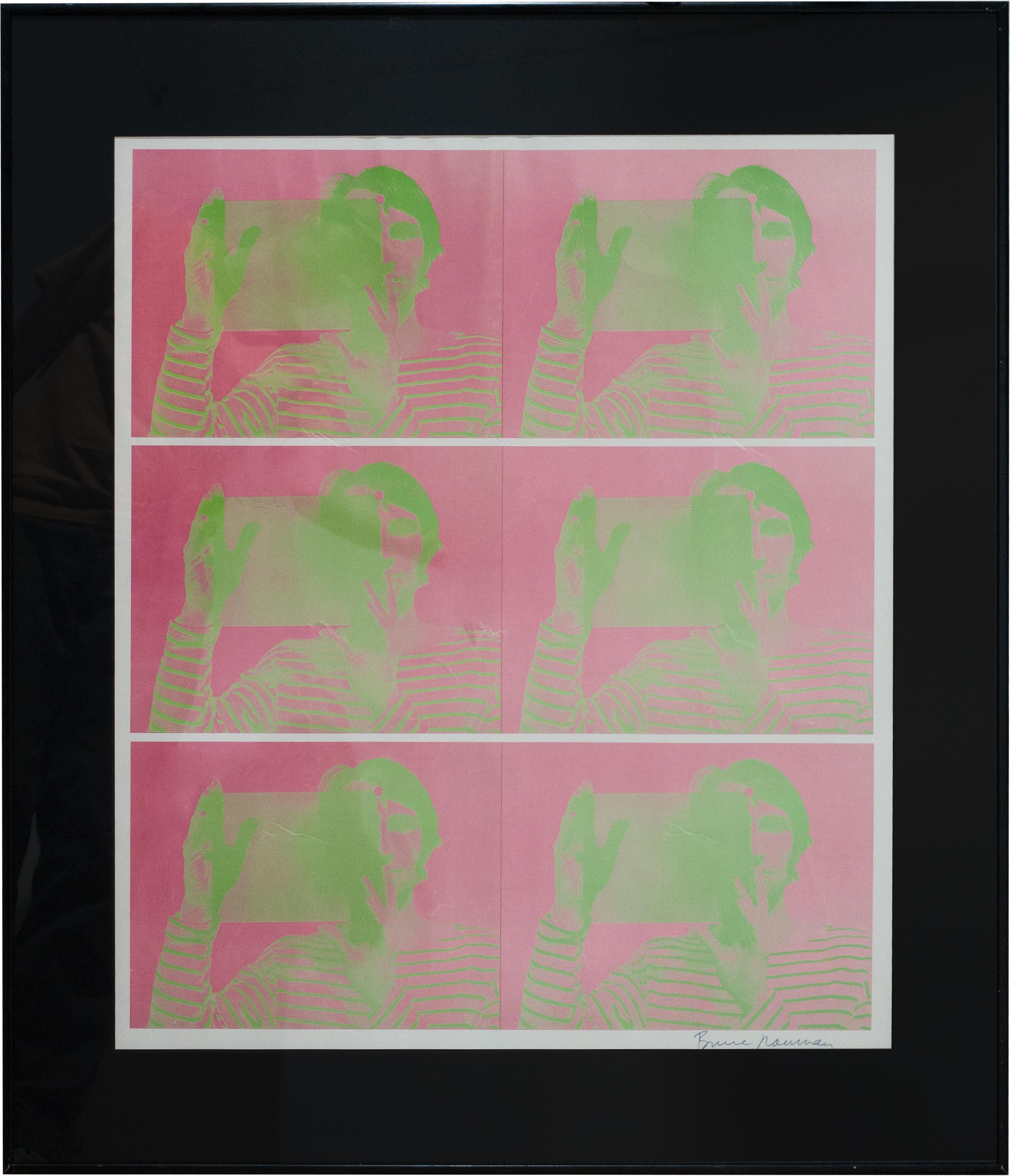  Sequence, 1969, Litografia, Leo Castelli gallery, Body Art - Pop Art Print by Bruce Nauman