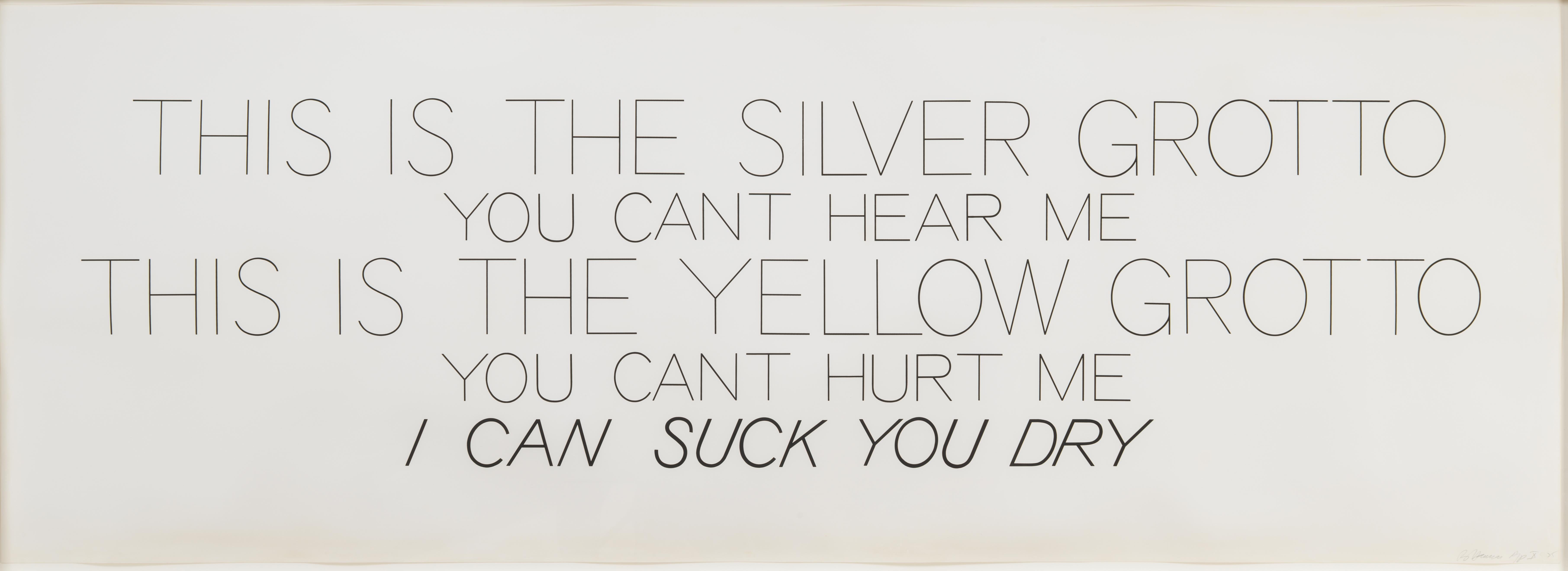 Silver Grotto/Yellow Grotto - Print by Bruce Nauman
