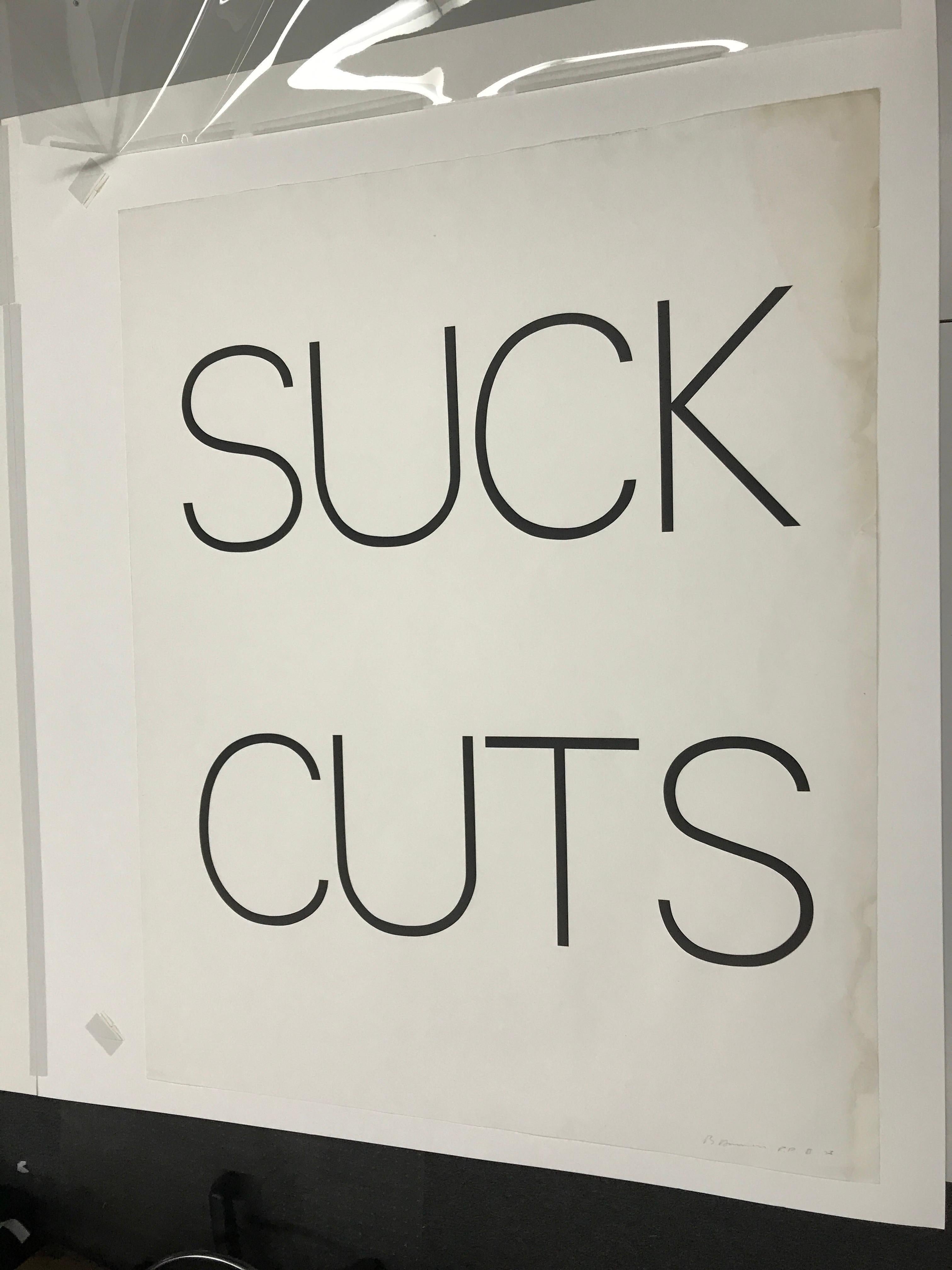 Tagli succhiati - Print di Bruce Nauman