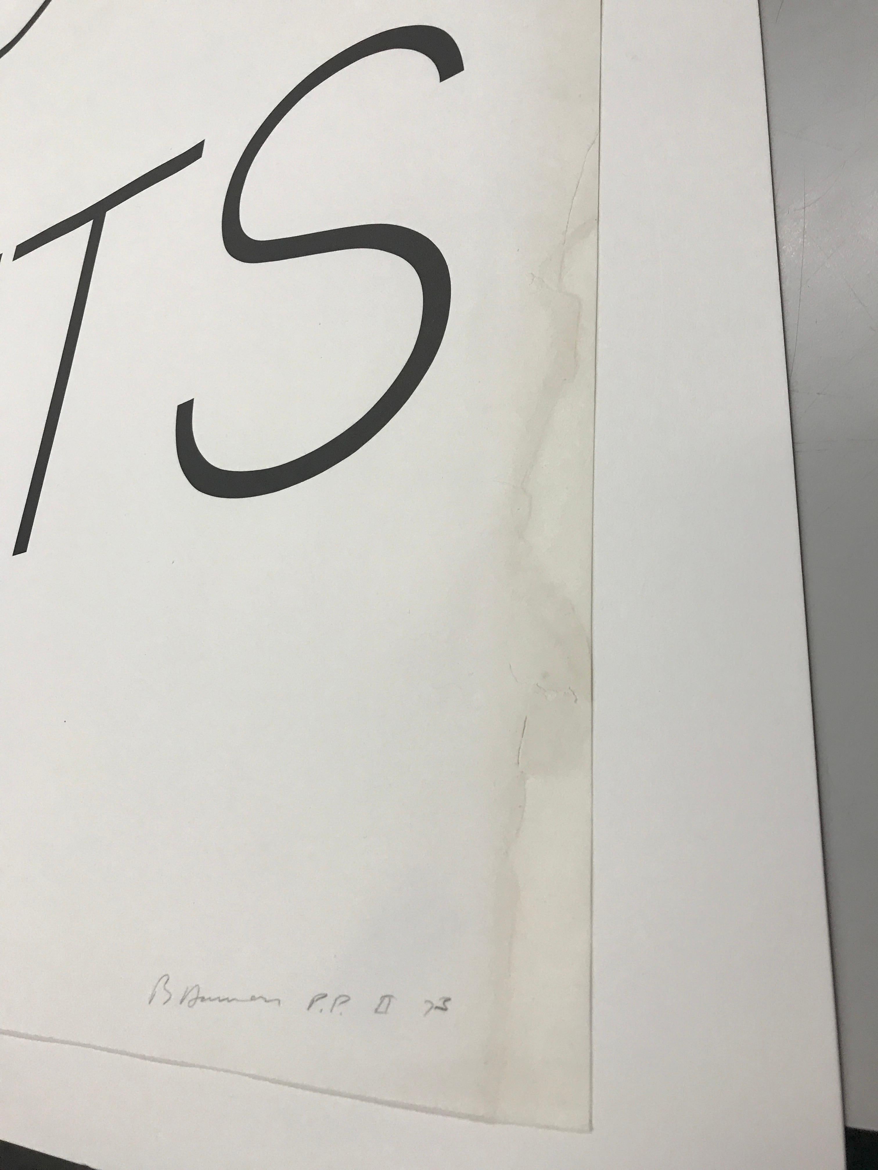 Tagli succhiati - Print Bianco di Bruce Nauman