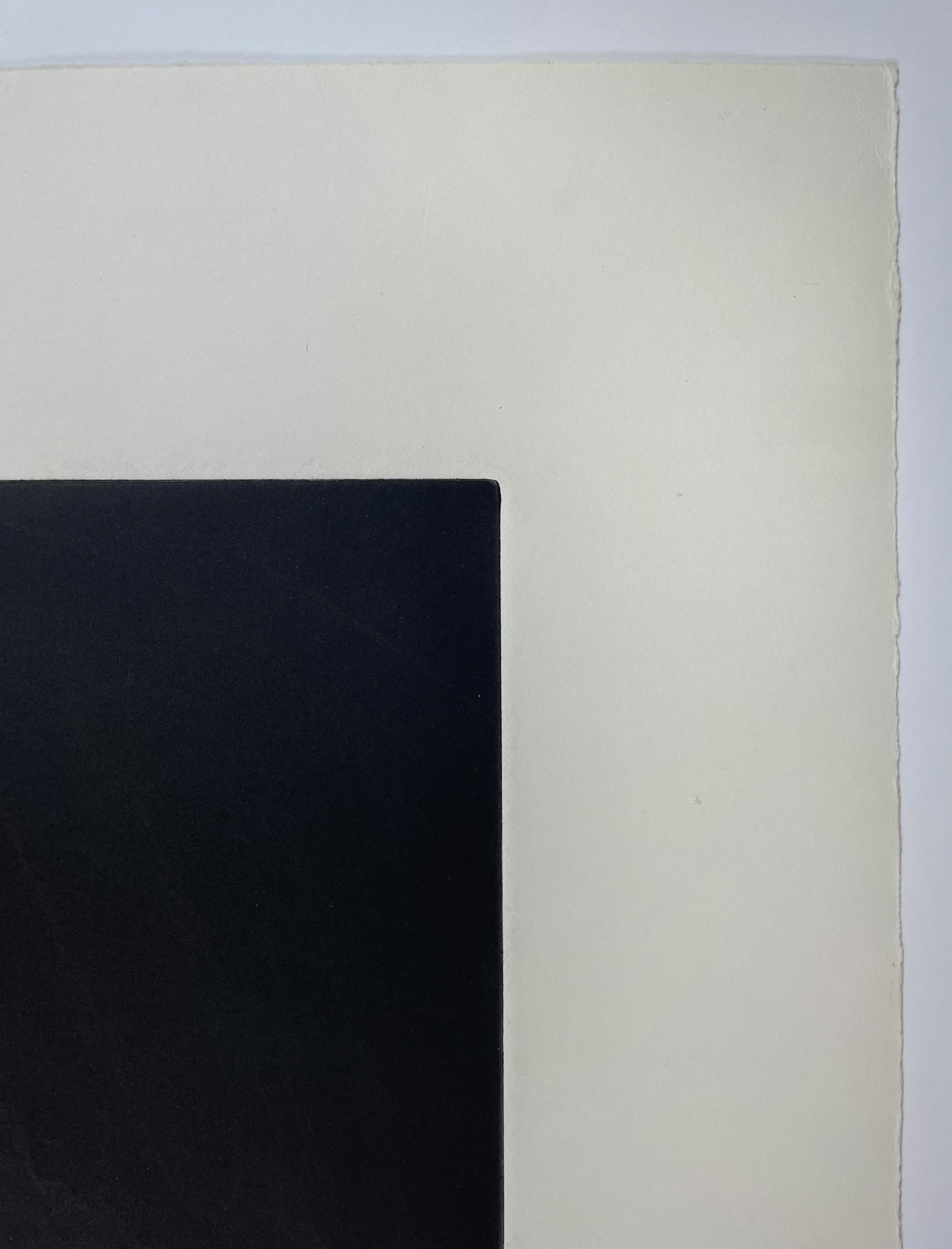 Untitled by Bruce Nauman abstract black and white drypoint etching 70s For Sale 3