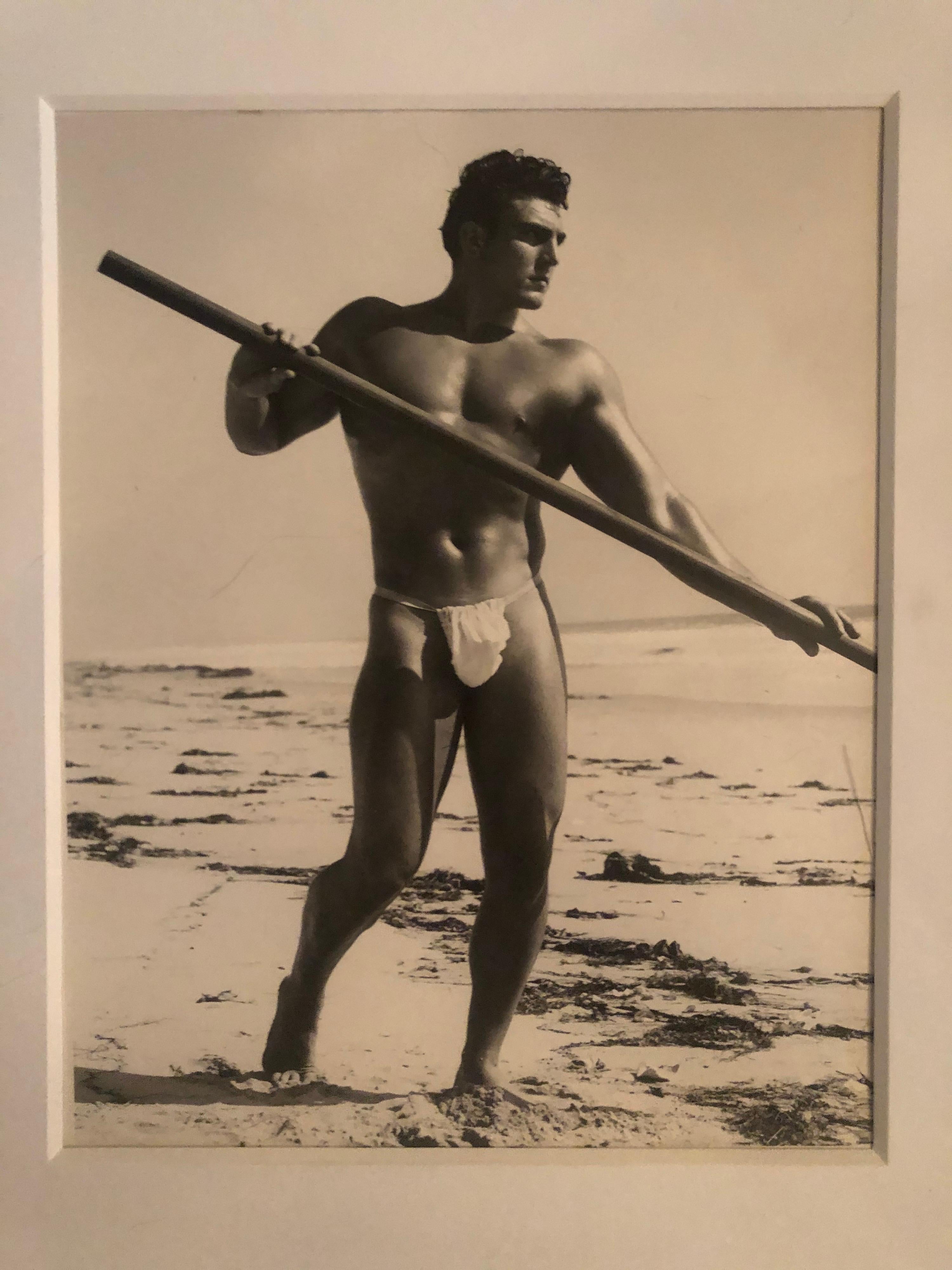 Mid-Century Modern Bruce Bellas 1950s Original Male Physique Photograph en vente