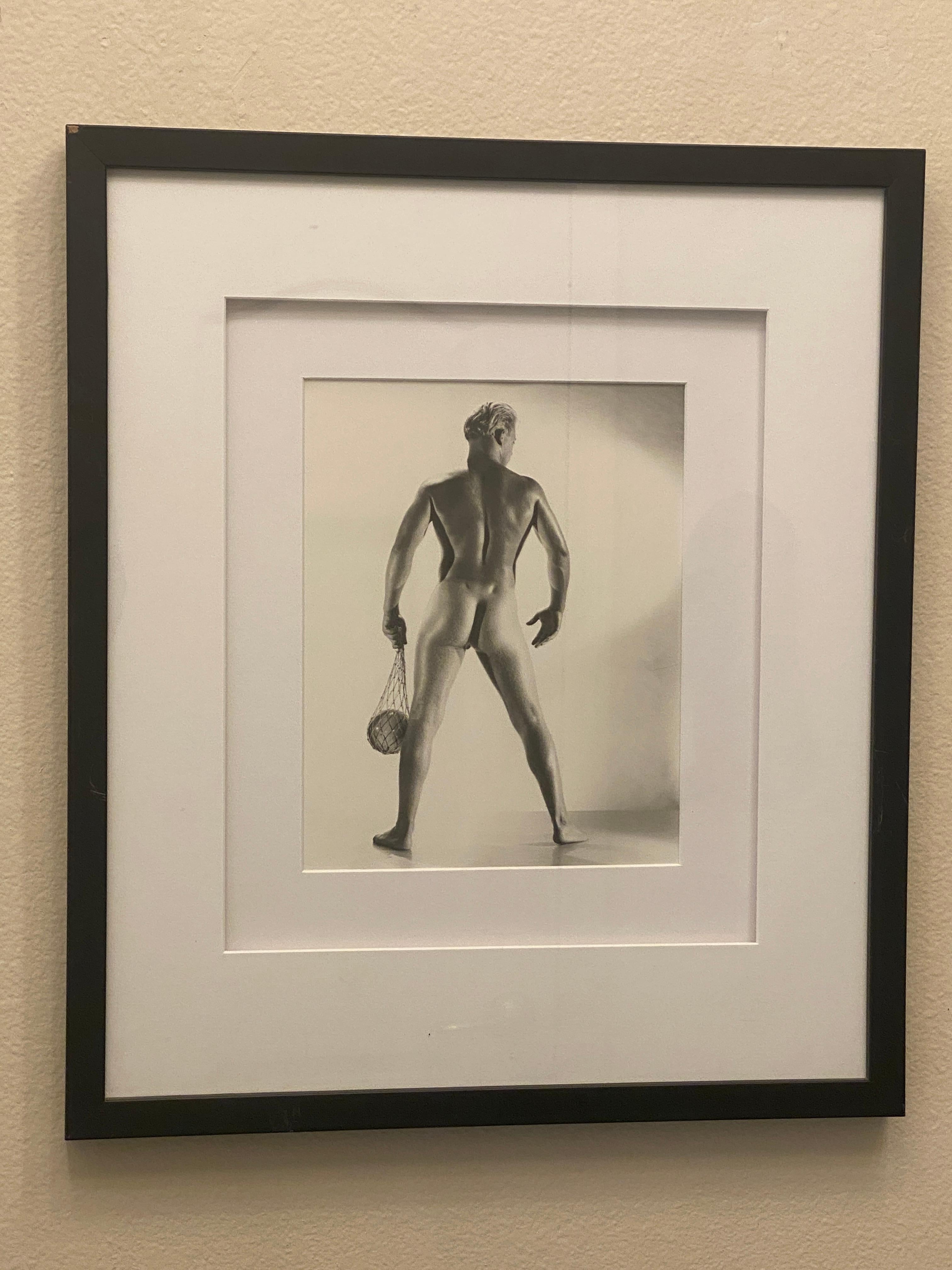 American Bruce of L.A. (Bruce Bellas) Original 50s Male Nude Photograph Handsome Model For Sale