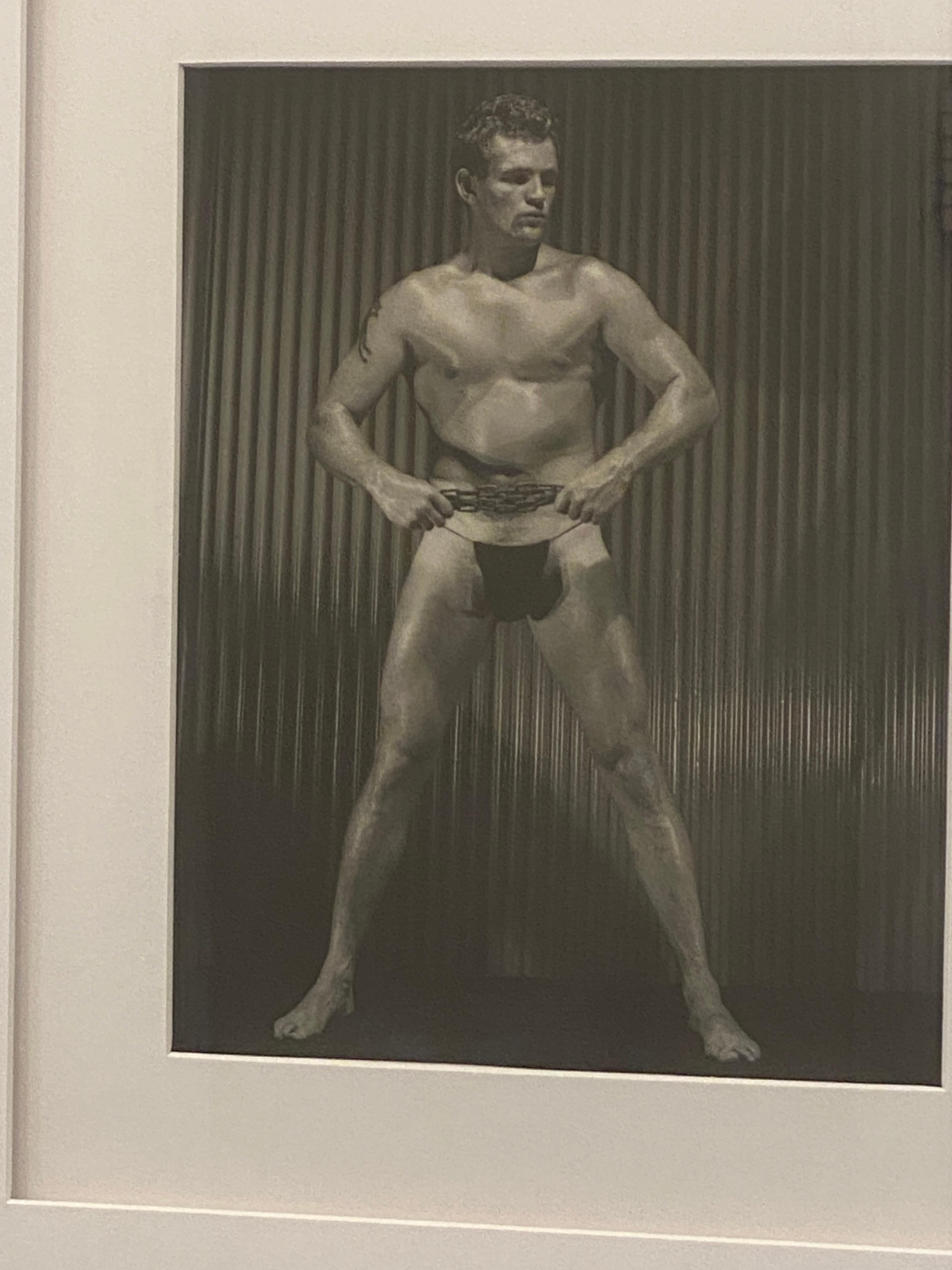 Mid-Century Modern Bruce of L.A. (Bruce Bellas) Original 50s Male Nude Photograph Masculine Model For Sale