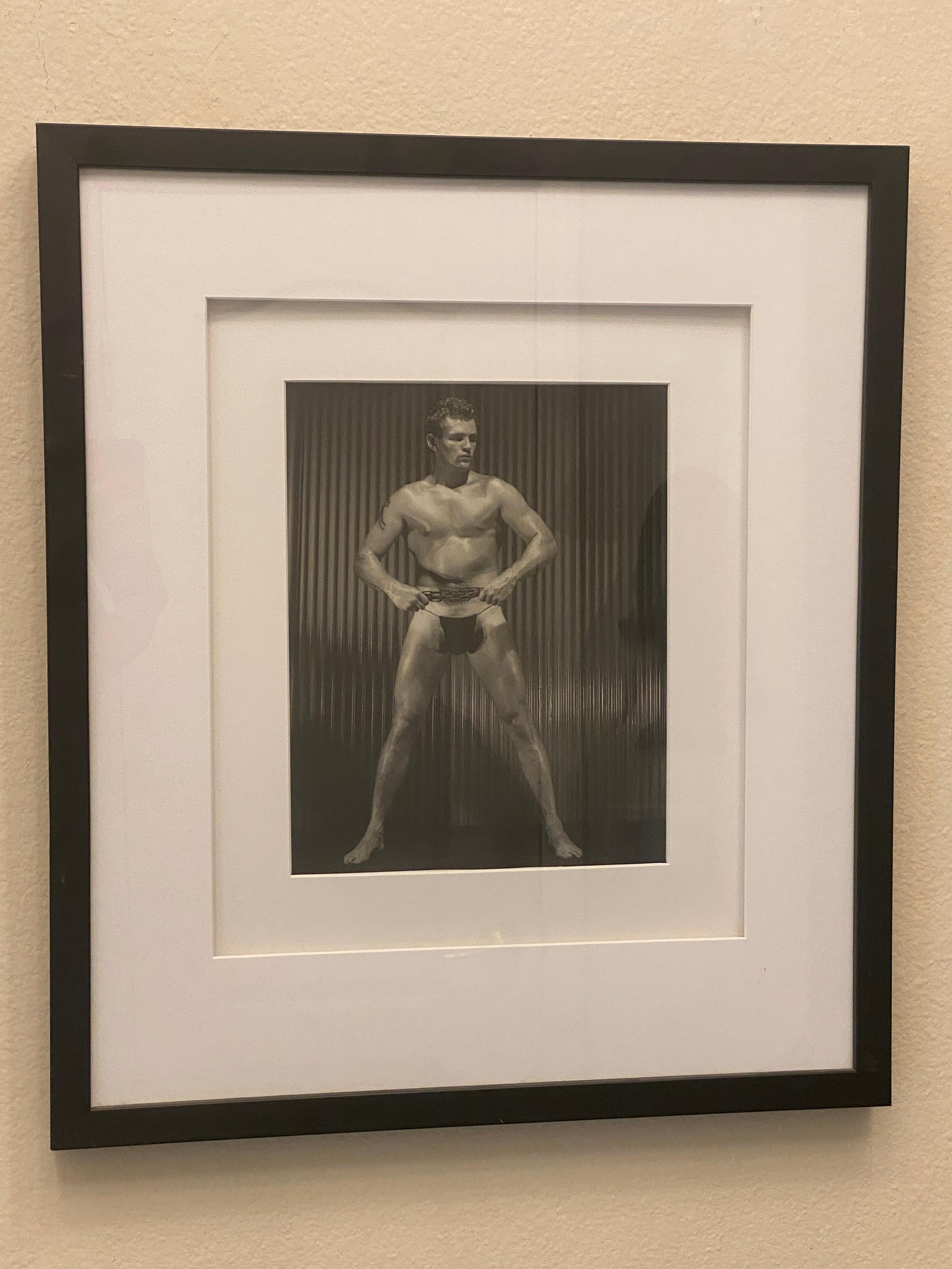 Hand-Crafted Bruce of L.A. (Bruce Bellas) Original 50s Male Nude Photograph Masculine Model For Sale
