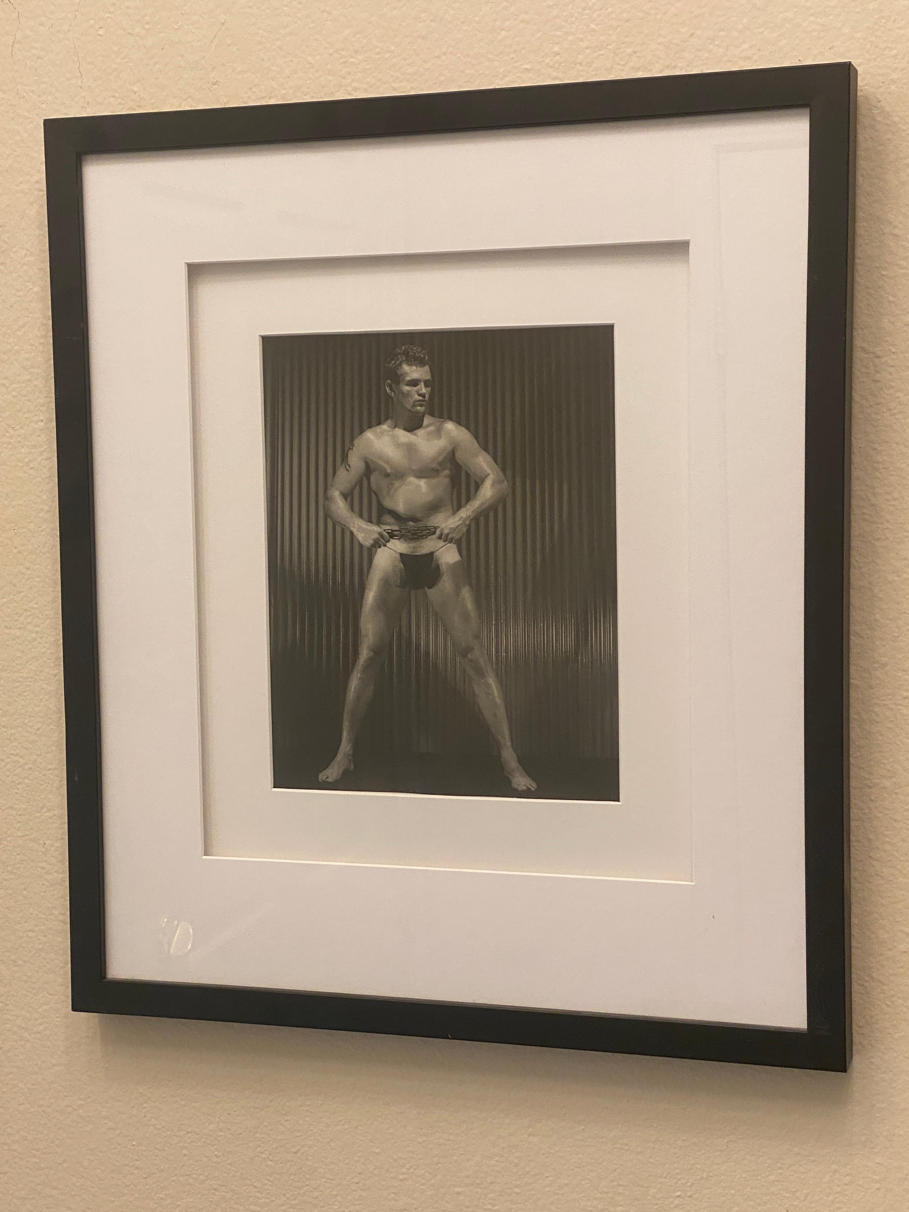 Bruce of L.A. (Bruce Bellas) Original 50s Male Nude Photograph Masculine Model In Good Condition For Sale In Palm Springs, CA