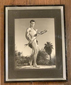 Bruce de L.A. Fotografía original vintage de los años 50, desnudo masculino, firmada en blanco y negro