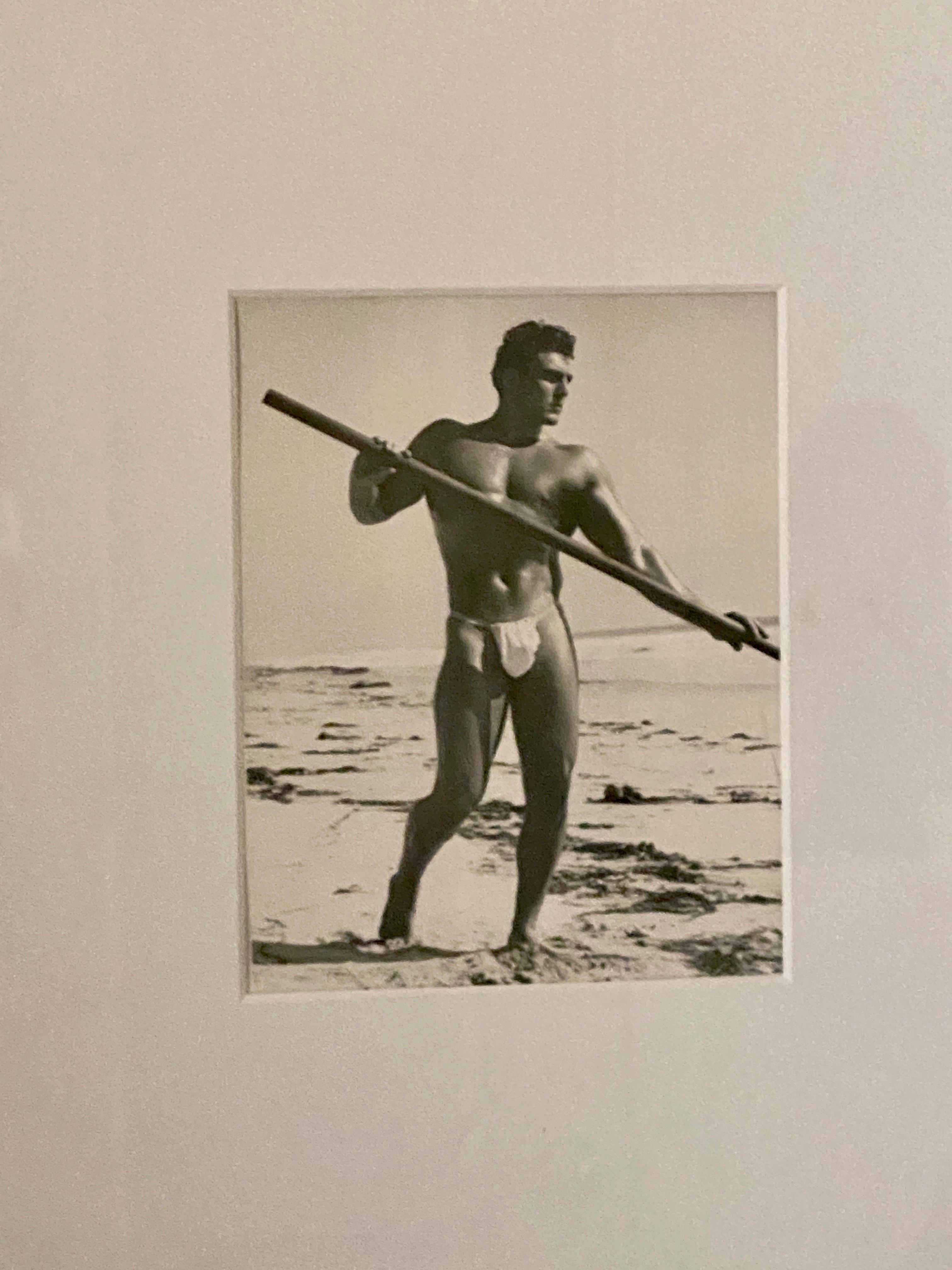  Bruce of Los Angeles Vintage Original Male Physique Photograph of Carl Venus In Good Condition For Sale In Palm Springs, CA