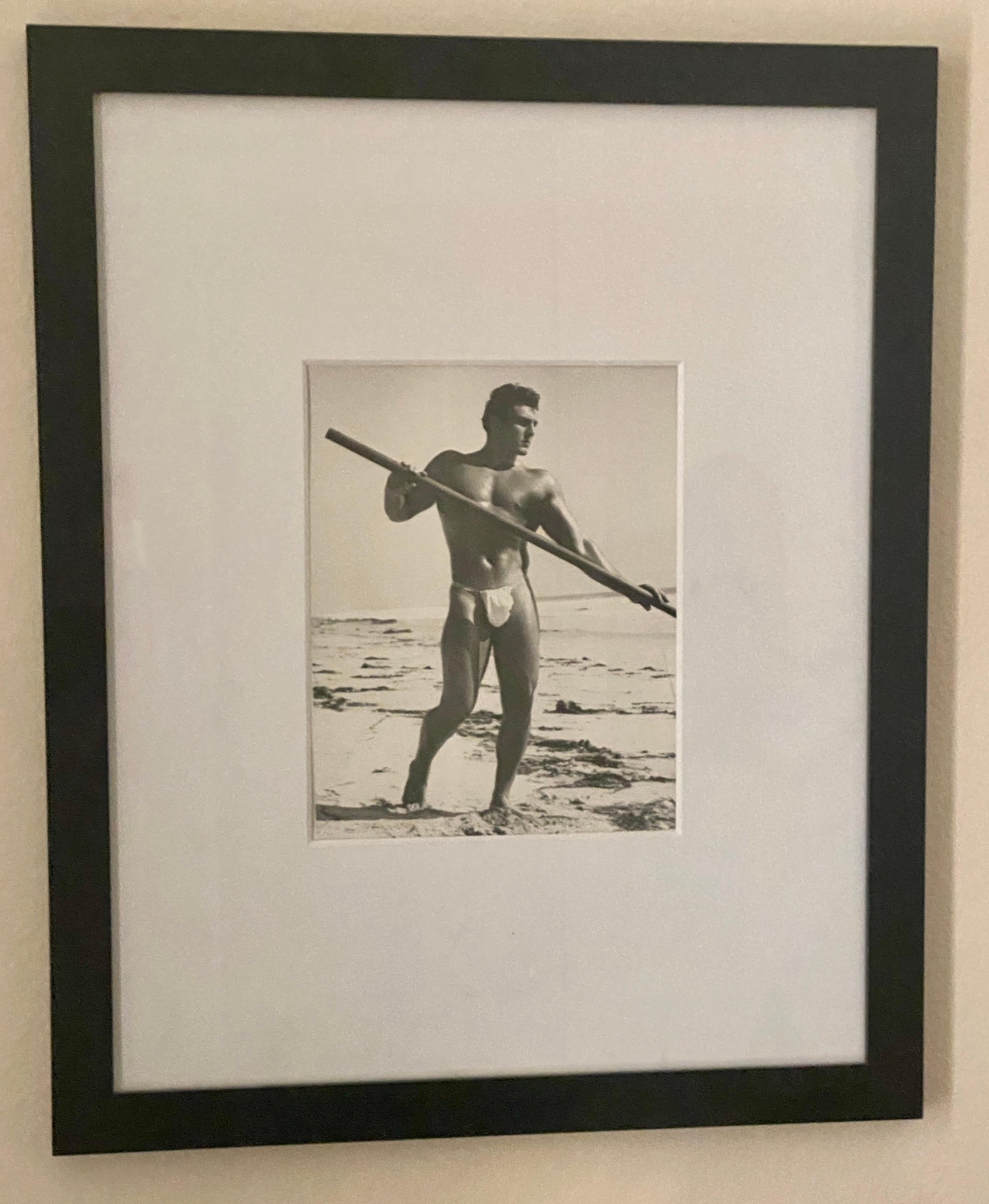 Mid-20th Century  Bruce of Los Angeles Vintage Original Male Physique Photograph of Carl Venus For Sale
