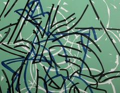 Serie Bayard #12, litografia espressionista astratta di Bruce Porter