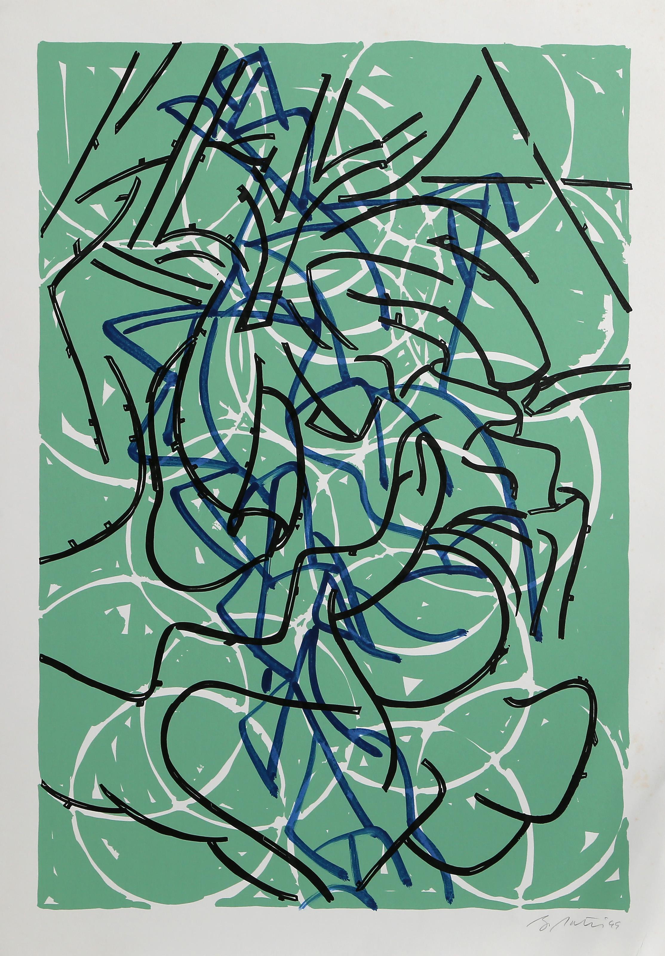Bayard Series #12, Abstract Expressionist Lithograph by Bruce Porter