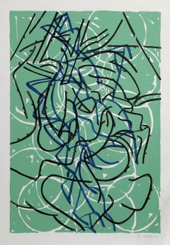 Serie Bayard #12, litografia espressionista astratta di Bruce Porter