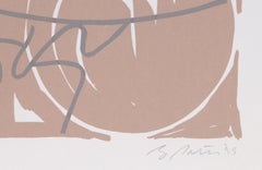 Bayard Series 15, Signed Abstract Screenprint with Hand Coloring by Bruce Porter
