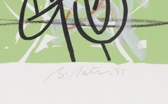 Bayard Series 18, Signed Abstract Screenprint with Hand Coloring by Bruce Porter