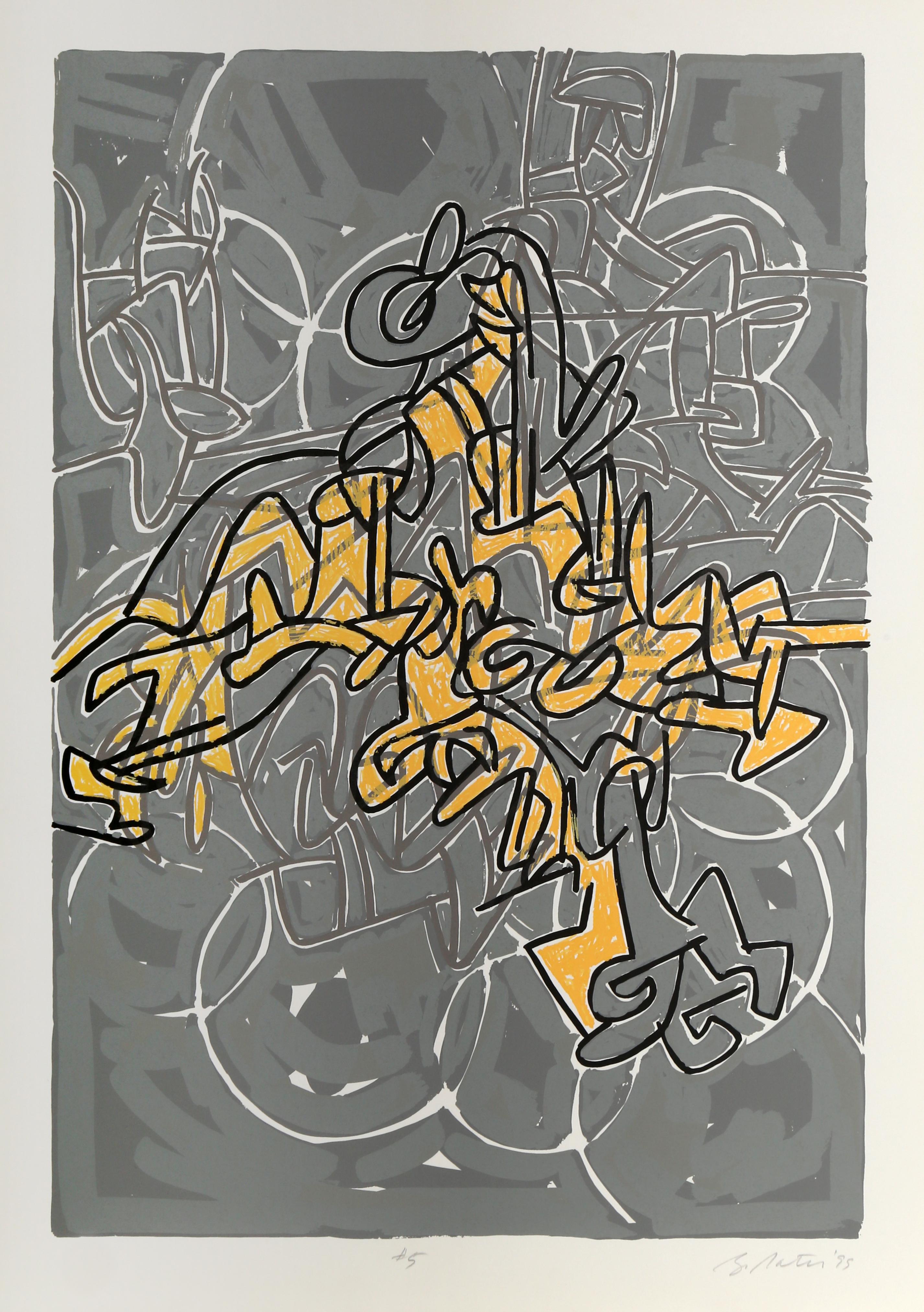 Bayard Series #5, Signed Abstract Screenprint by Bruce Porter