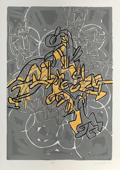 Bayard Series #5, Signed Abstract Screenprint by Bruce Porter