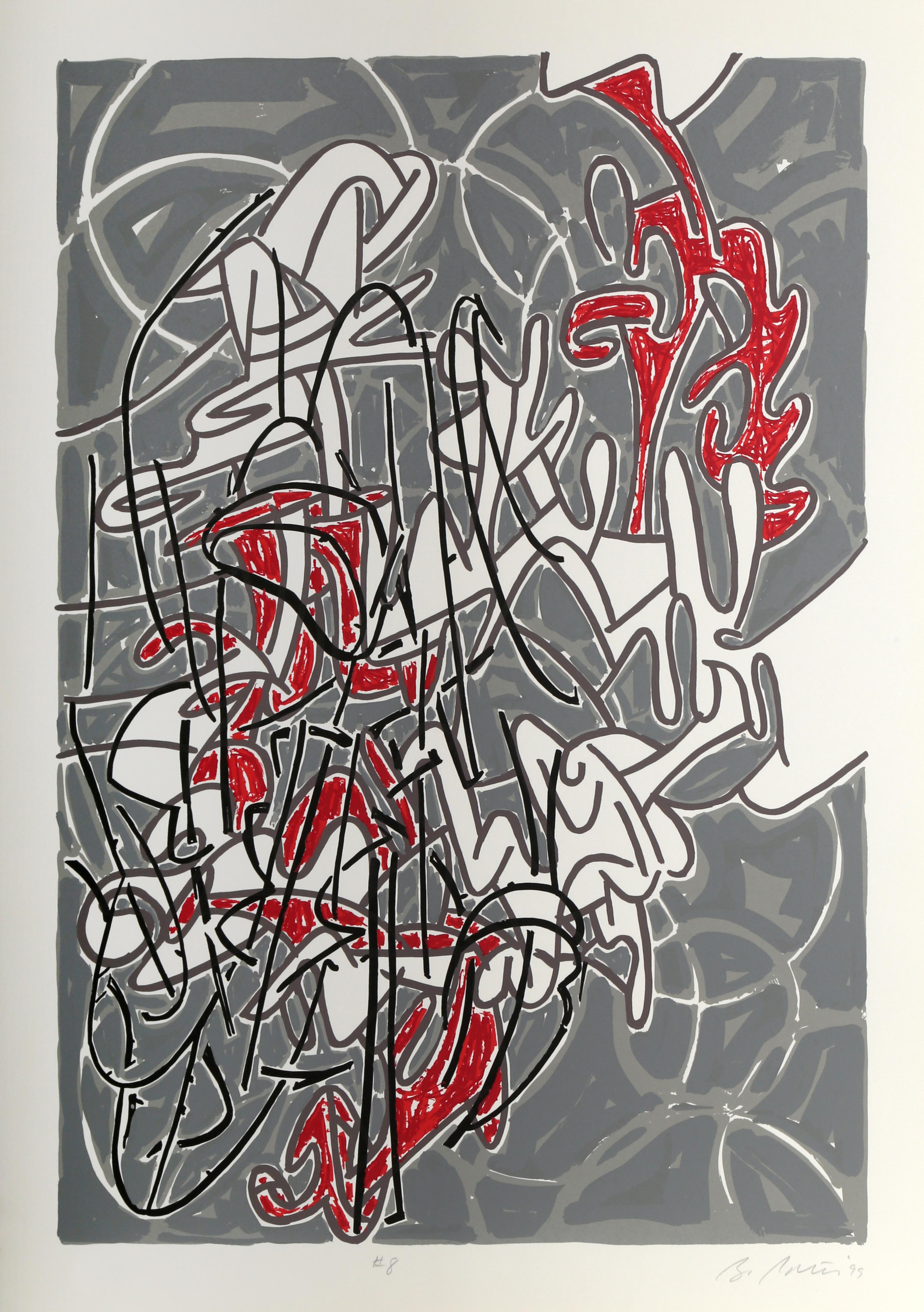 Bayard Series #8, Signed Abstract Screenprint by Bruce Porter