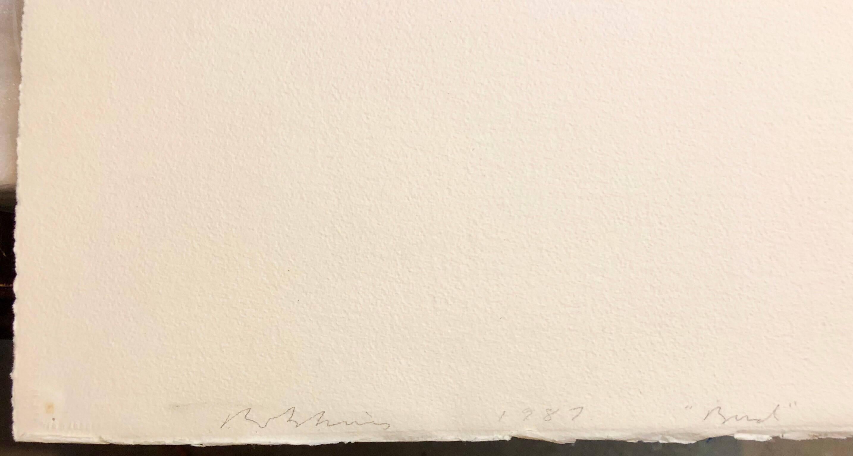 Bruce Robbins Pintura collage contemporánea grande en técnica mixta Flor abstracta en venta 3