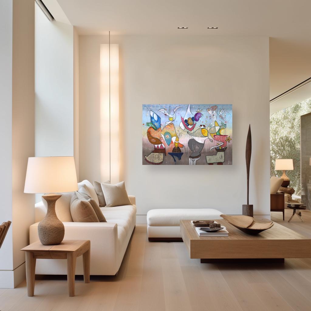 Dreamscape - Large Original Abstract Expressionism Painting on Canvas For Sale 3