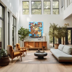 I Believe I Can Fly - Large Original Abstract Expressionism Colorful Painting