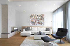 Le Jardin -  Quadro originale di grandi dimensioni sull'espressionismo astratto su tela