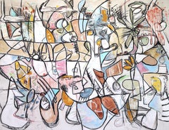 Le Jardin - Large Oversized Original Abstract Expressionism Painting on Canvas