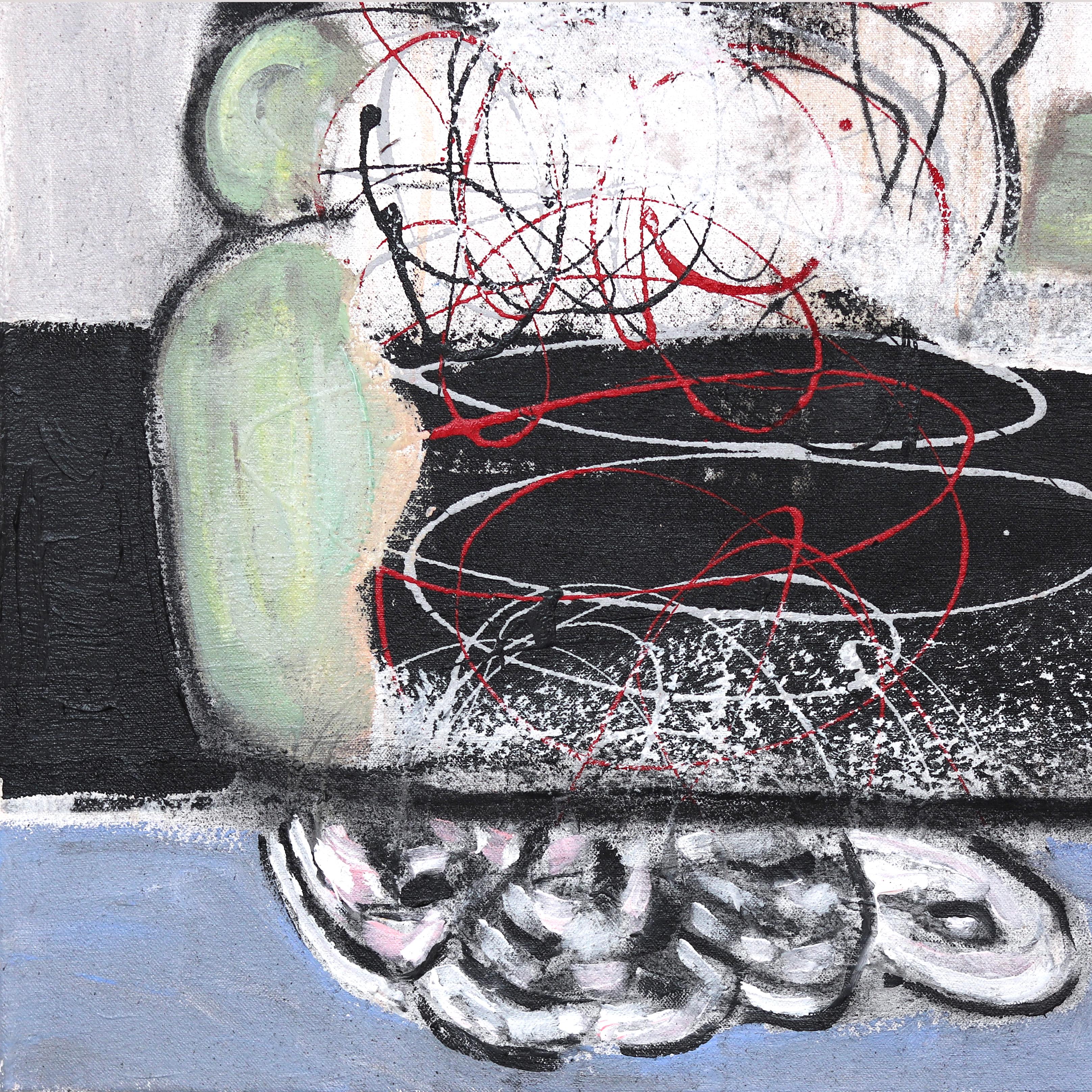Rocío matinal - Gran cuadro original de expresionismo abstracto sobre lienzo - Mixed Media Art Abstracto de Bruce Rubenstein