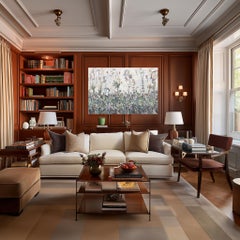 Mountain High - Quadro a tecnica mista colorata di grandi dimensioni con espressionismo astratto