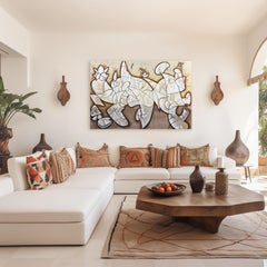 Not Thinking -  Large Original Abstract Expressionism Painting on Canvas