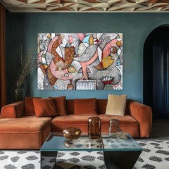 Return to Forever, grande peinture sur toile d'origine de l'expressionnisme abstrait