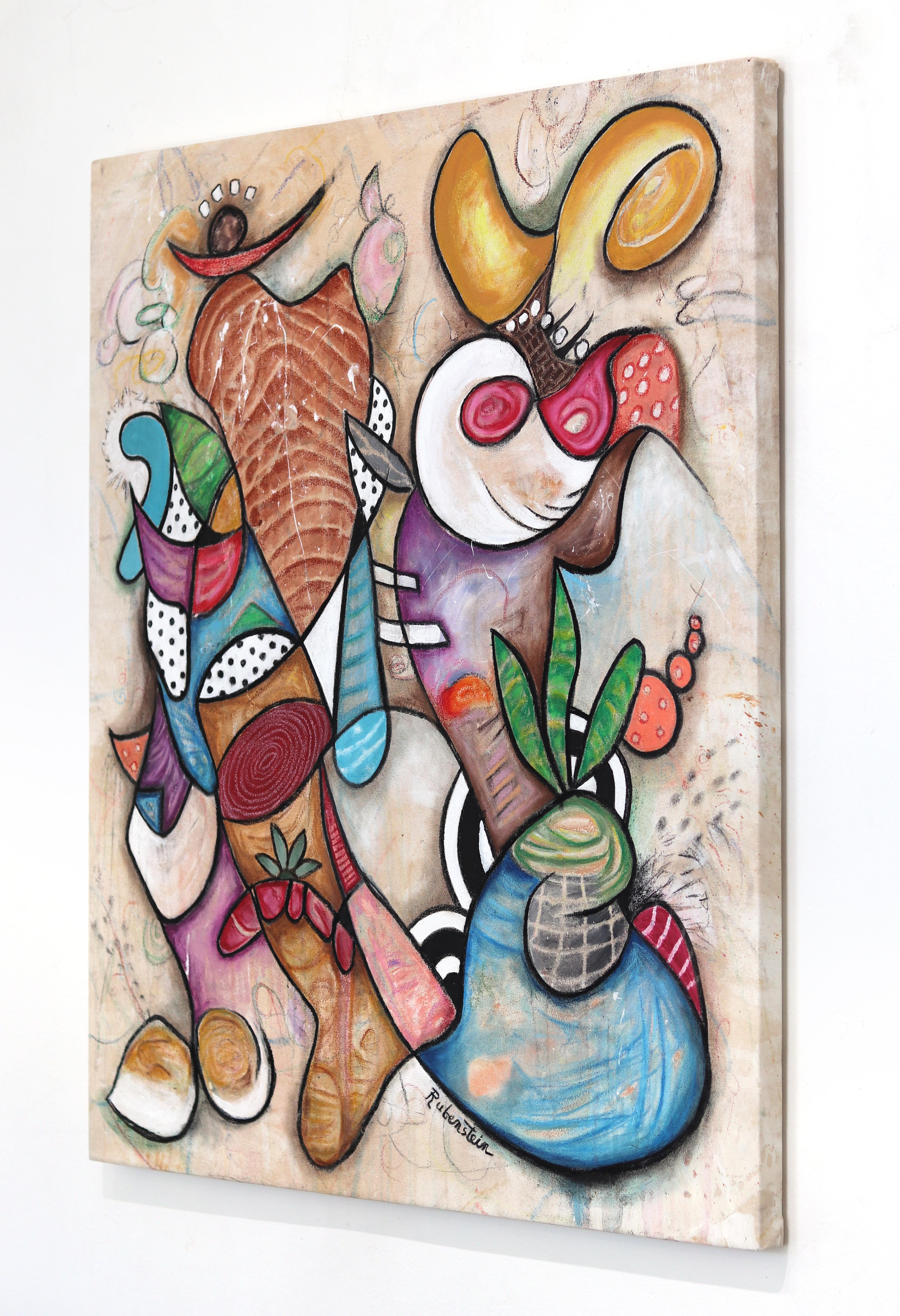 Los cuadros de Bruce Rubenstein combinan a la perfección sofisticación y asequibilidad. Su arte original fusiona las actitudes creativas de los dos puntos calientes artísticos de Nueva York y Los Ángeles. La obra de Rubenstein tiene un borde rígido