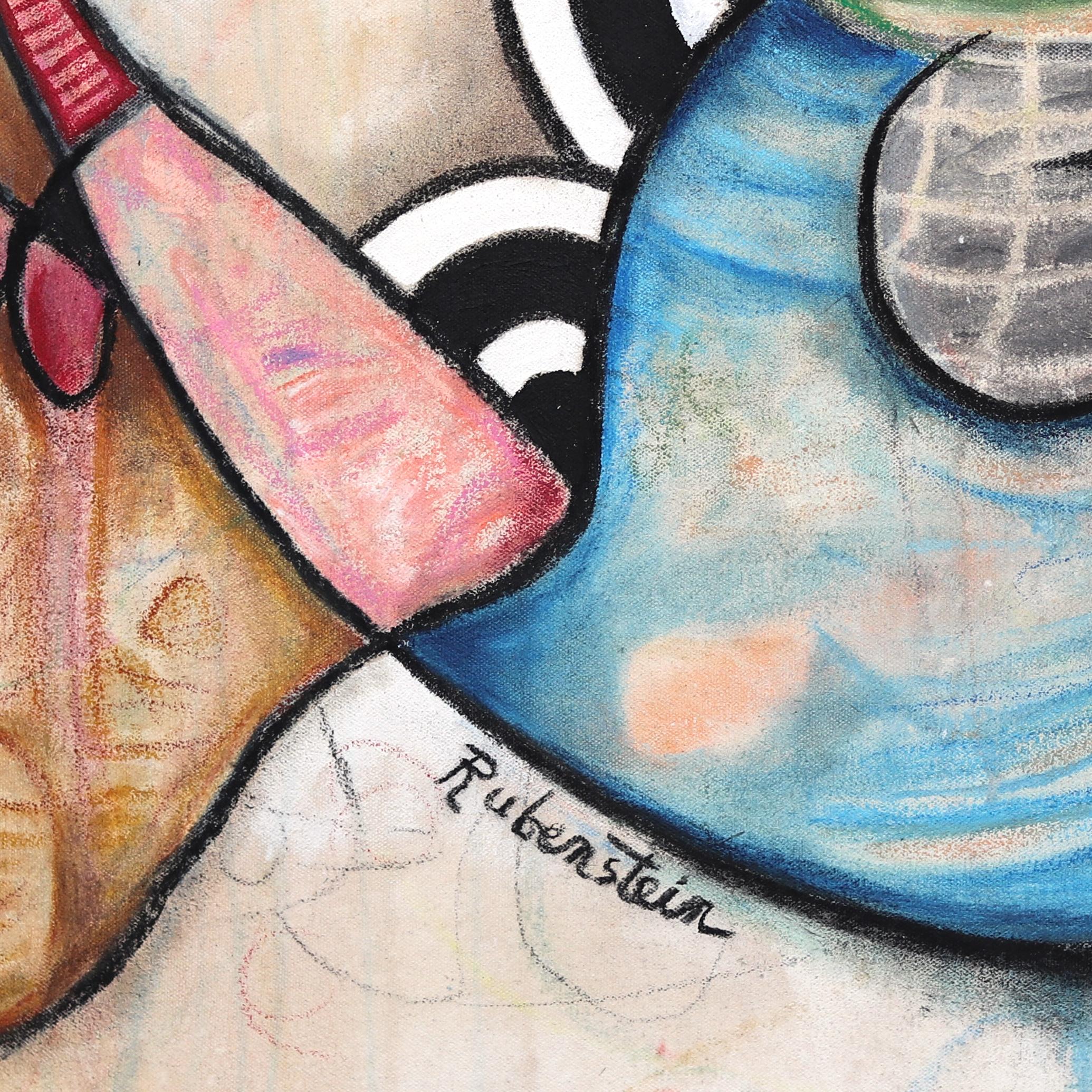 El Postulado - Original Colorido  Pintura sobre lienzo Expresionismo Abstracto en venta 5