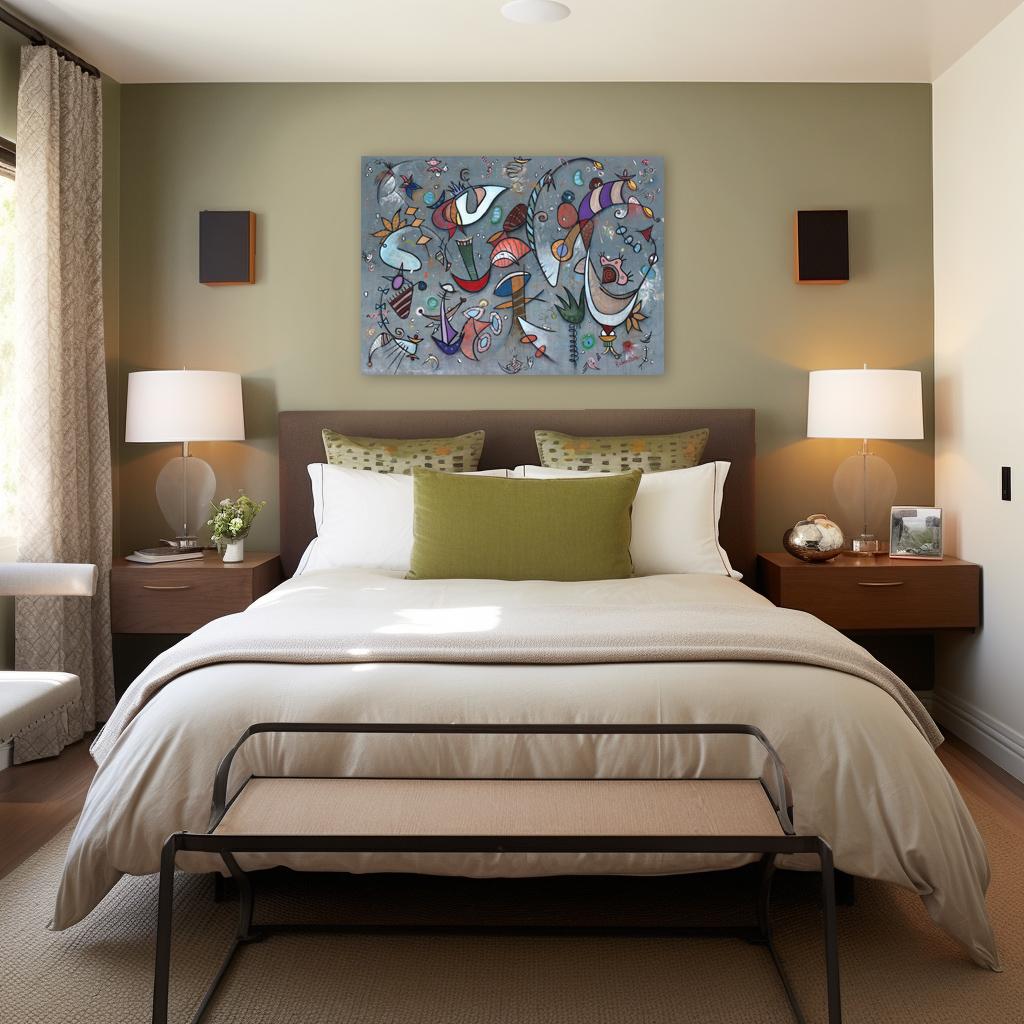 Time Is A Constant - Large Original Abstract Expressionism Painting on Canvas - Gray Abstract Painting by Bruce Rubenstein