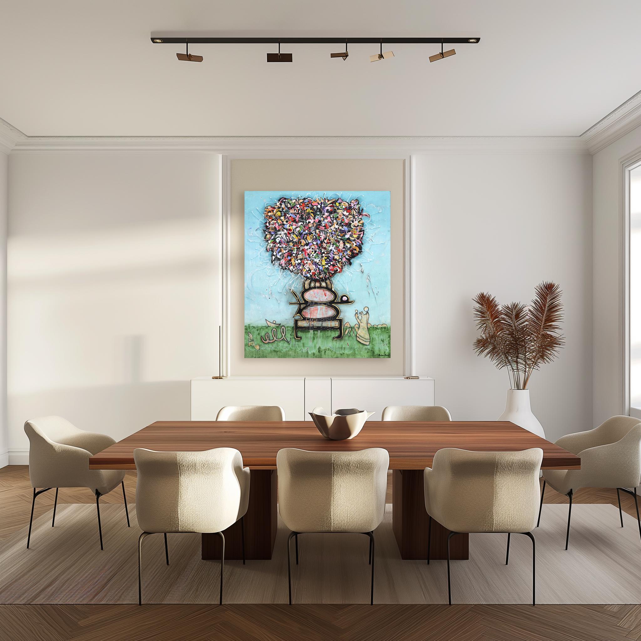 The paintings of Bruce Rubenstein seamlessly marry sophistication with affordability. His original art merges the creative attitudes of the two distinct art hot spots of New York and Los Angeles. Rubenstein's work has a rigid edge and strong