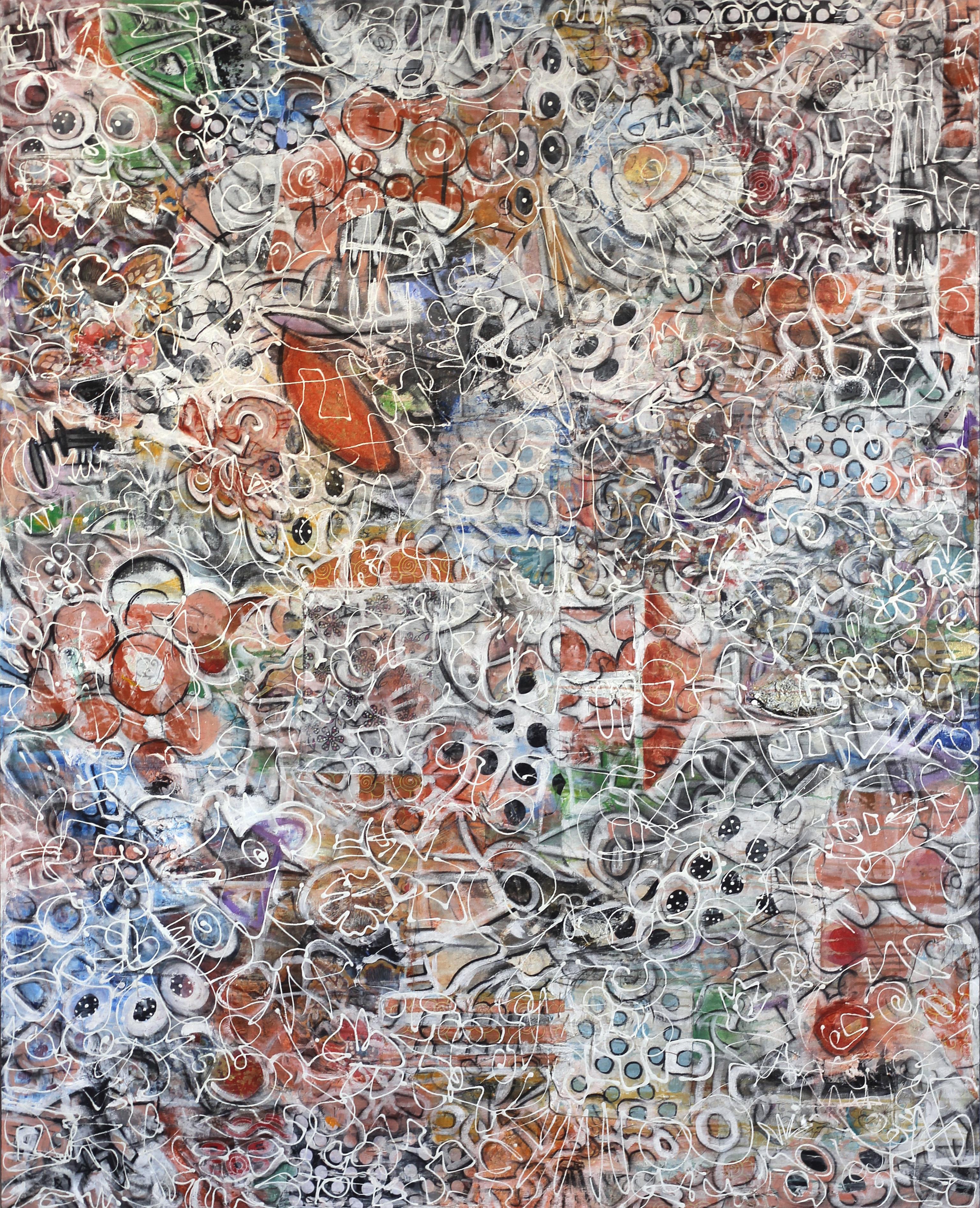 Bruce Rubenstein Abstract Painting - Virtual Insanity - large scale original artwork