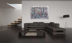Way Too Much On My Mental - large original painting