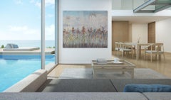 Wild Flowers Magic Hour - large original painting