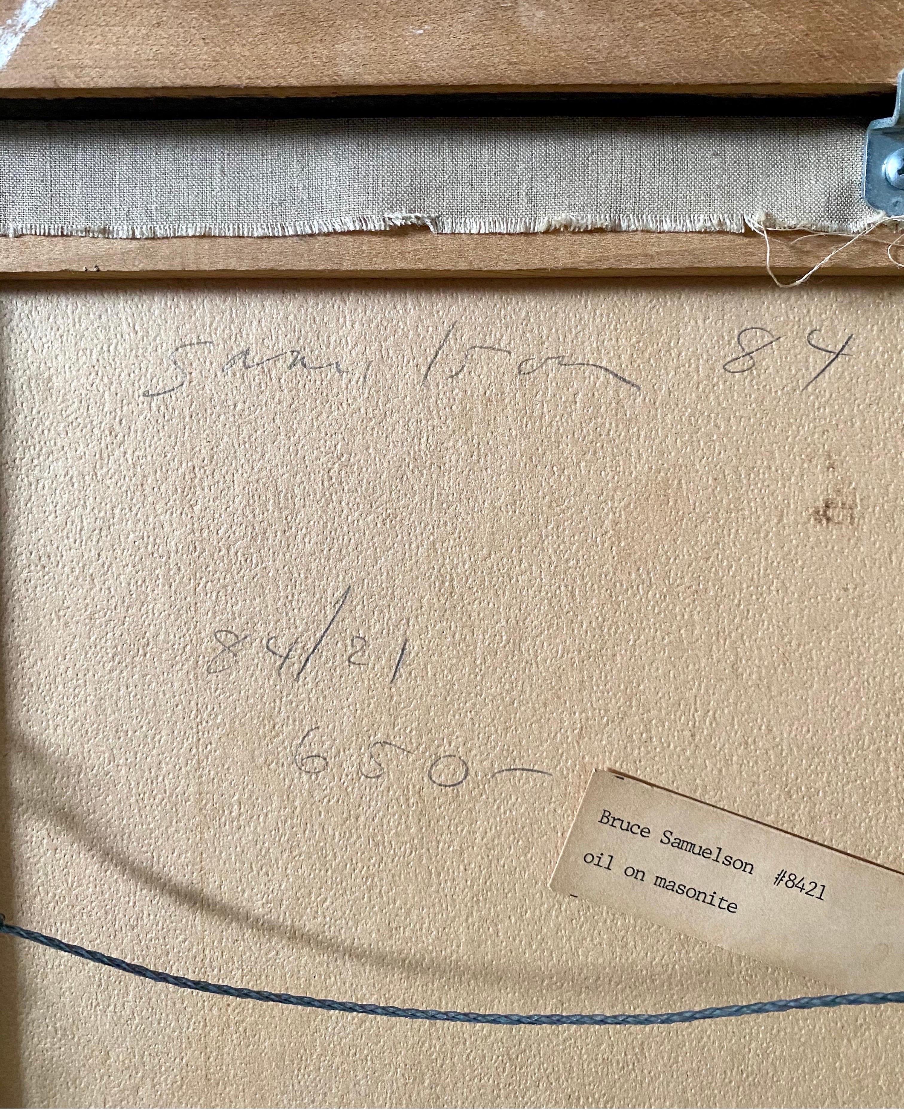 immagine incorniciata 14,5 x 17  9.5 x 12
Firmato sul verso

Bruce Samuelson è nato a Philadelphia e ha studiato al PAFA. Dal 1973 insegna pittura e disegno al PAFA.

Il professor Bruce Samuelson ha esposto in oltre trenta mostre personali. I suoi