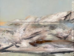 Pintura al óleo abstracta modernista americana Paisaje marino