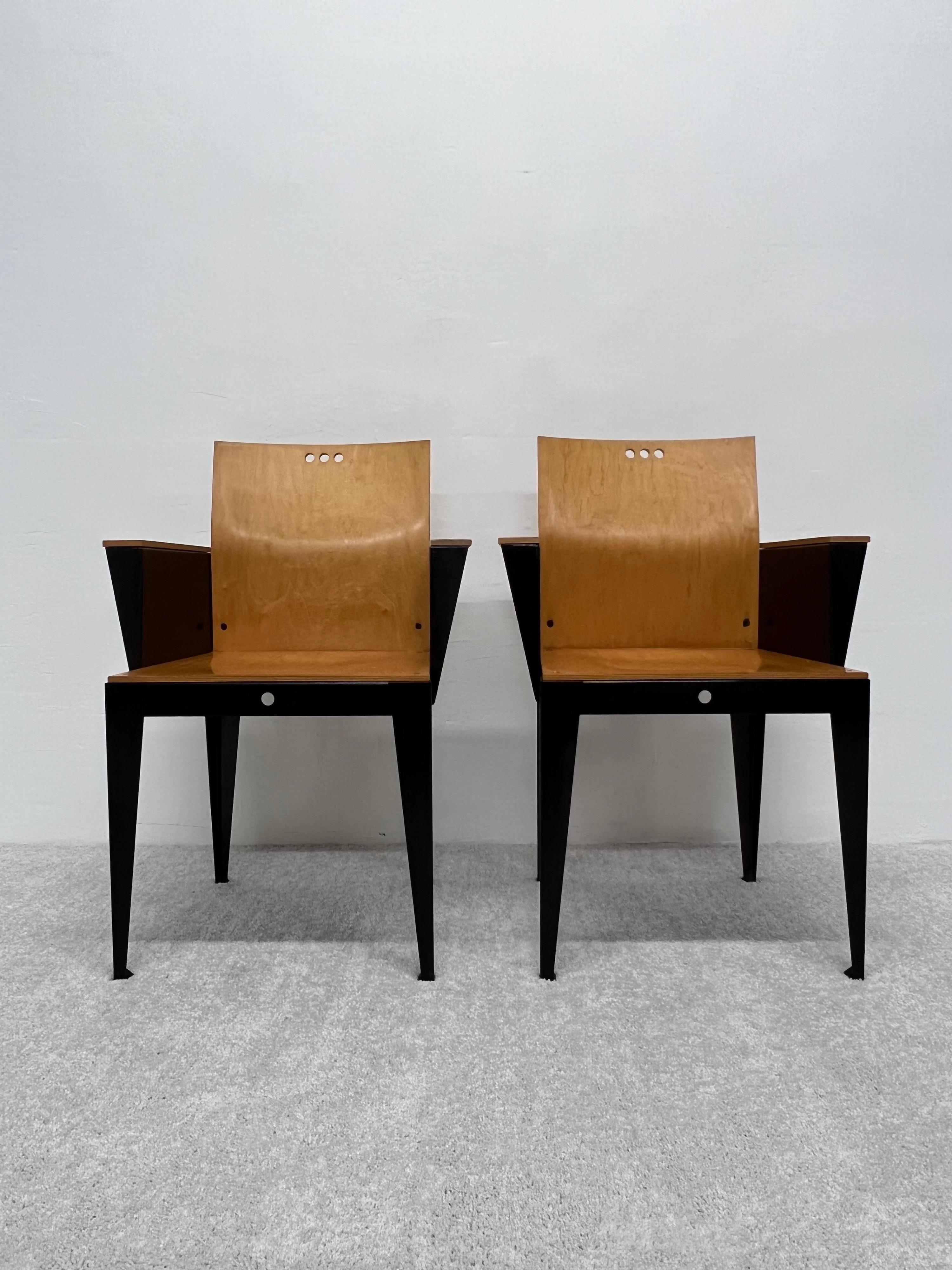 Paire de fauteuils Li de Bruce Sienkowski pour Charlotte, États-Unis 1991 en vente 8