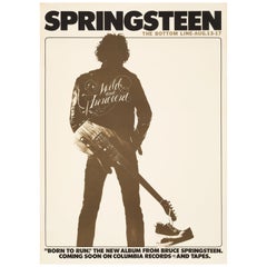 Bruce Springsteen Original Vintage Concert Poster:: The Bottom Line:: NY:: 1975