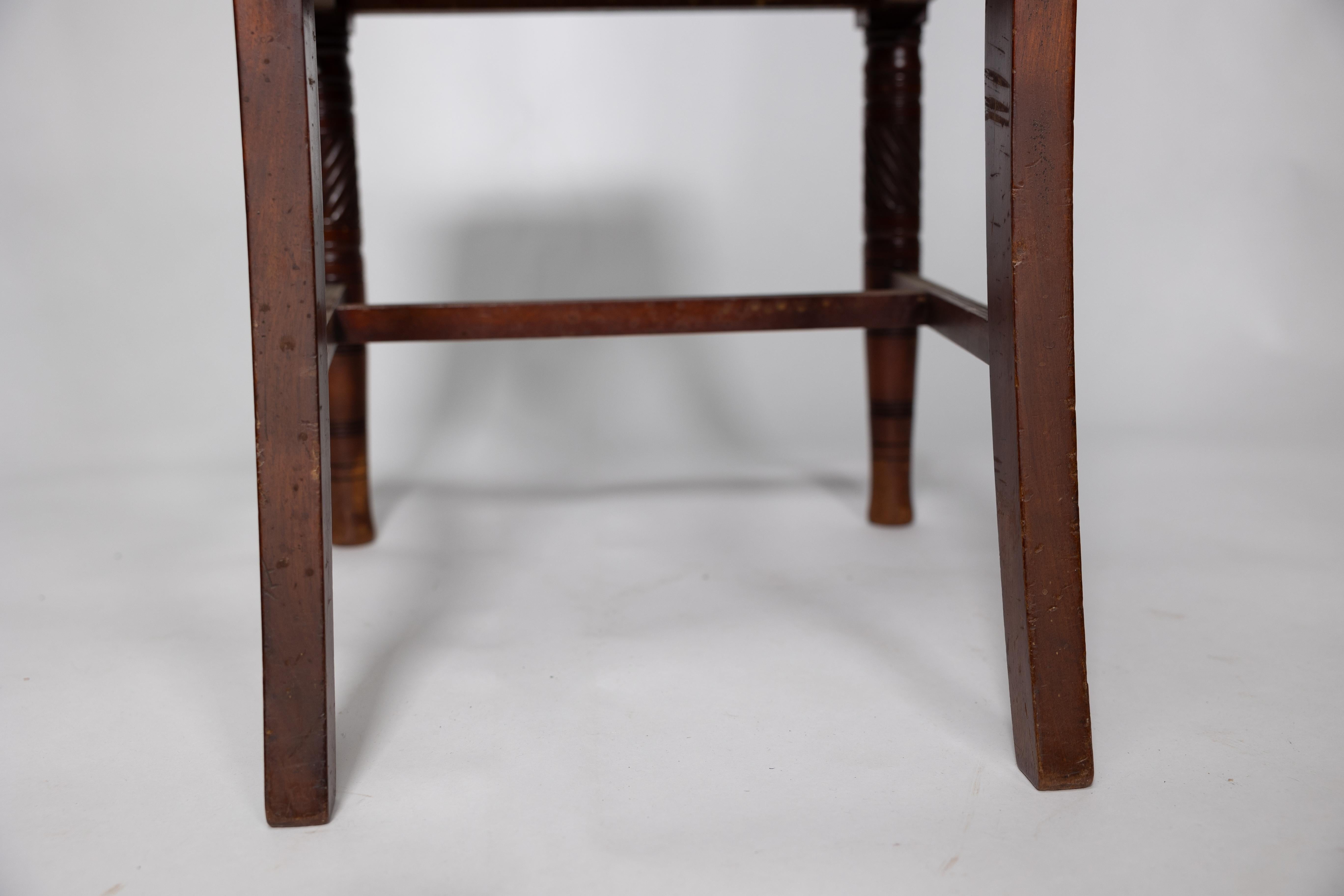 Bruce Talbert attributed. A set of four Aesthetic Movement walnut dining chairs For Sale 10