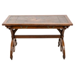 Bruce Talbert attributed for Cox & Sons. A good period Gothic Revival oak desk