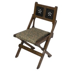 Bruce Talbert for Gillows and Co. Aesthetic Movement scissor style side chair