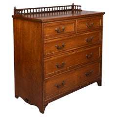Bruce Talbert. Gillows & Co a Rare Aesthetic Movement Walnut Chest of Drawers