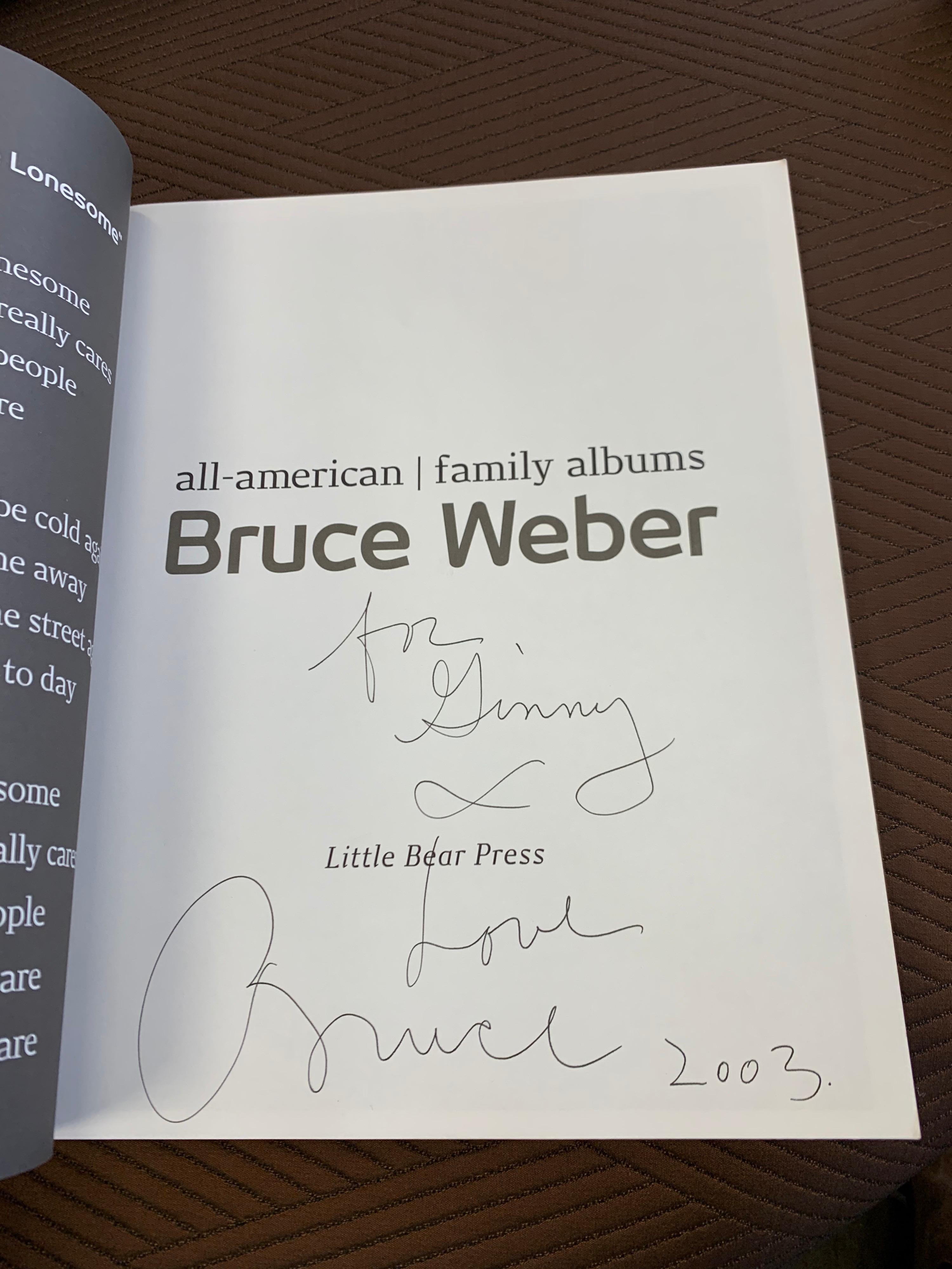 Bruce Weber All-American Family Albums Signed 1st Edition the Kennedys In Good Condition In West Hartford, CT