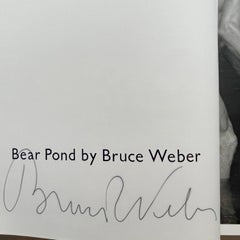 Bruce Weber "Bear pond" First Edition 1990, Signed