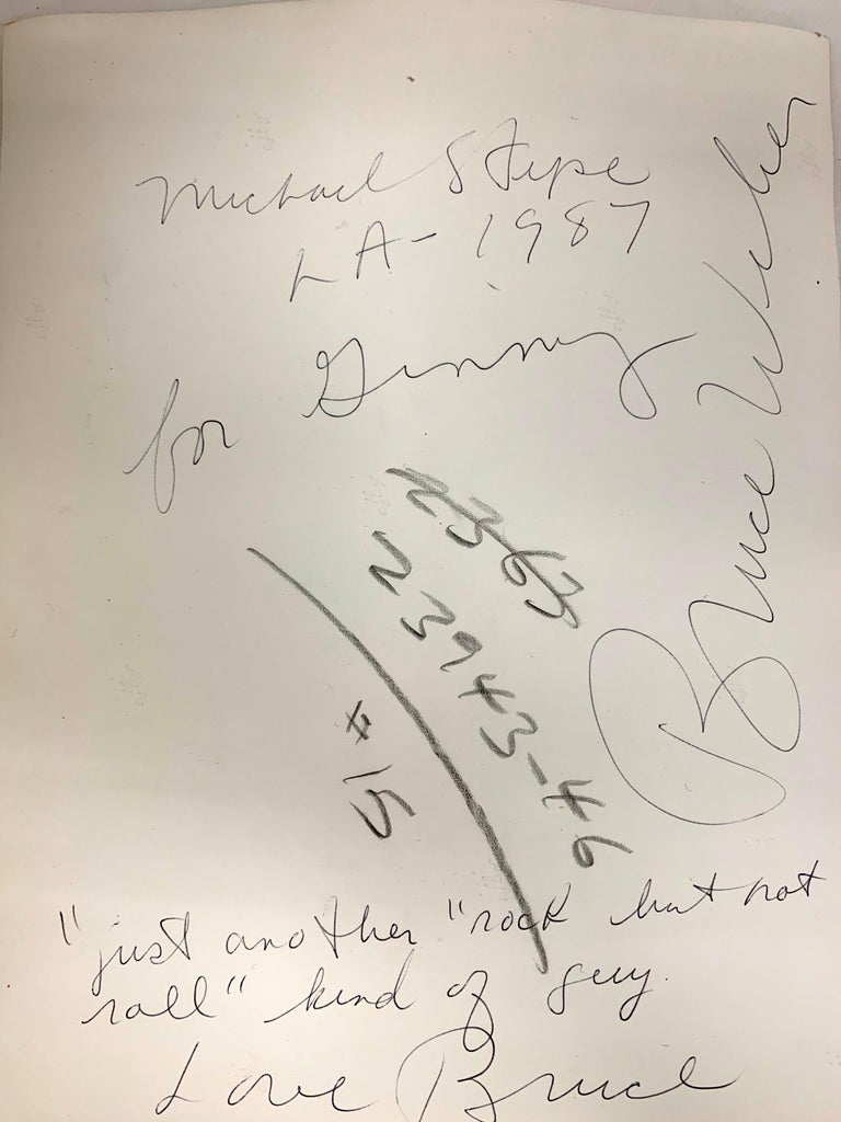 Late 20th Century Bruce Weber Original Signed Photographs of Michael Stipe Los Angeles, 1987